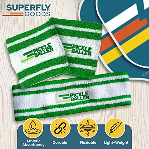 Sweatbands Pickleball Golf Tennis Set